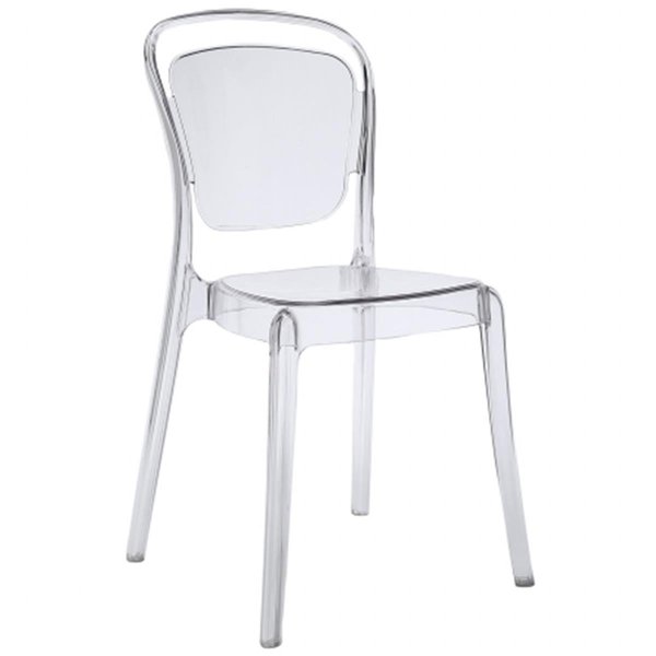 East End Imports Entreat Dining Side Chair- Clear EEI-1070-CLR
